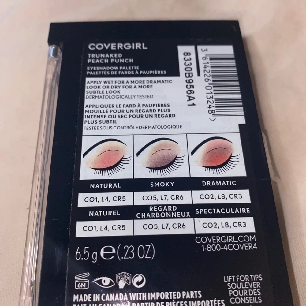 CoverGirl‎ TruNaked Scented Eyeshadow Palette Peach Punch .23 oz. New Sealed